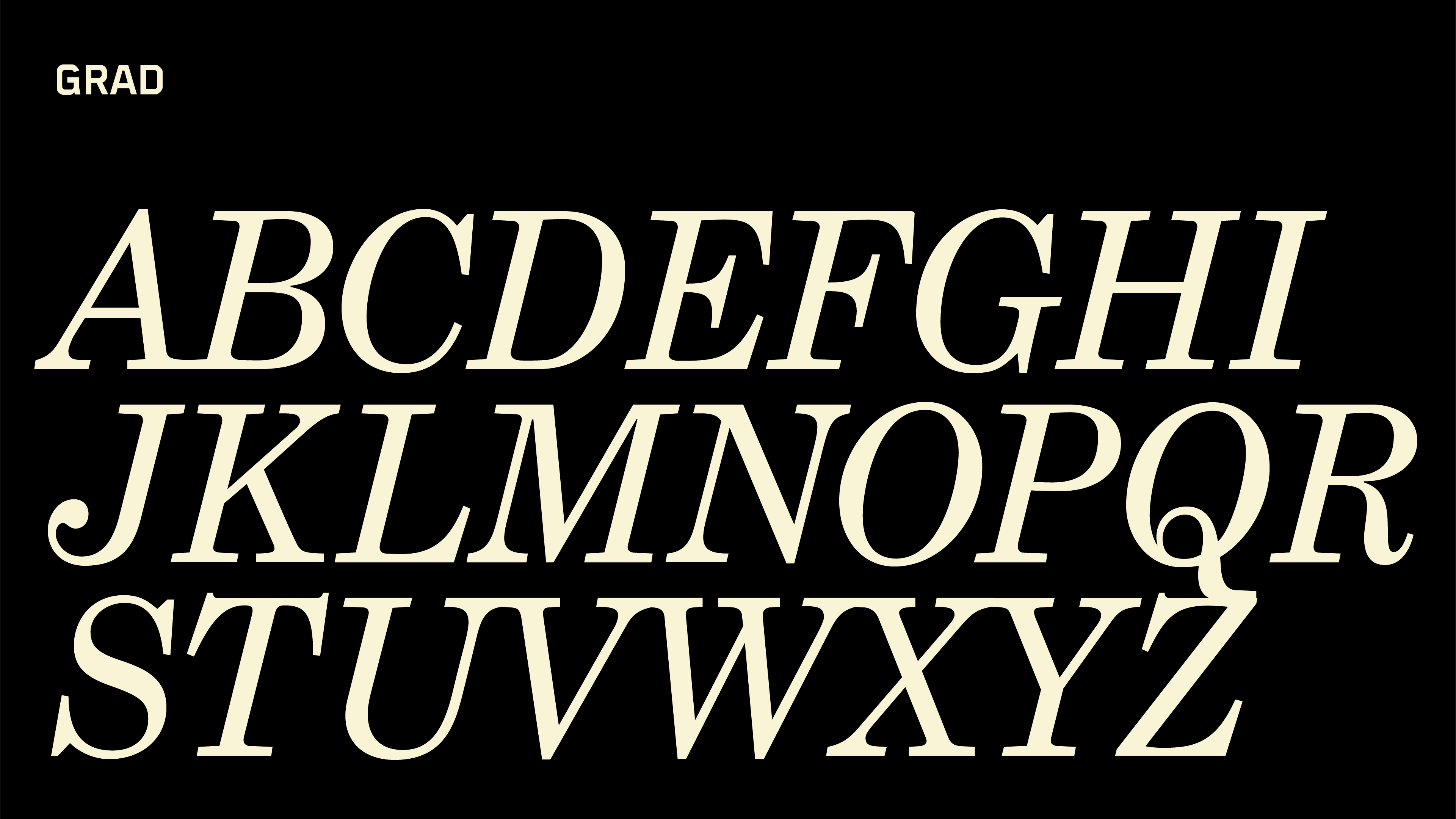 Grad Typography Set